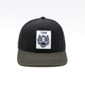 5 Panel Mesh Cap Woven Patch Trucker Hat